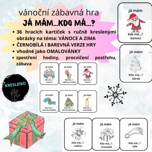 Vánoční hra Já mám...Kdo má...? 1