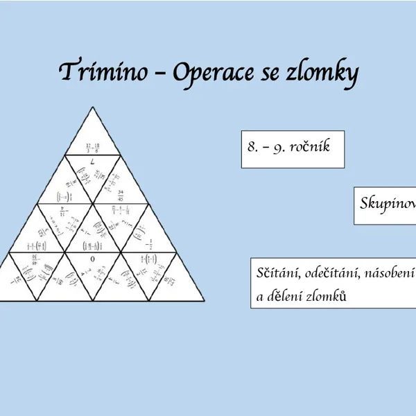 Trimino - operace se zlomky 1