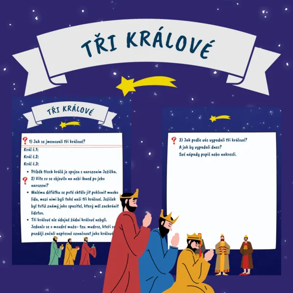 Tři králové/pracovní list 1