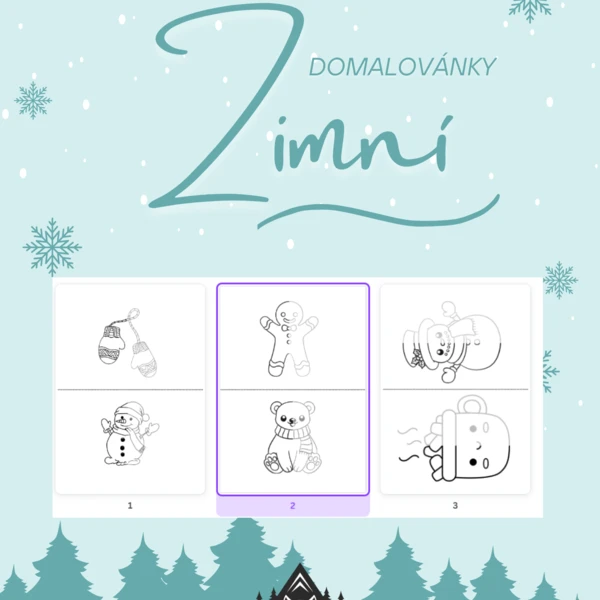 Zimní domalovánky 1