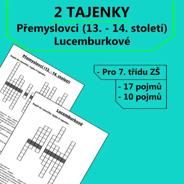 2 Tajenky - Přemyslovci (13. - 14. století) a Lucemburkové 1