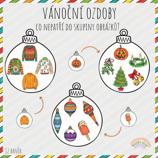 Vánoční ozdoby - skupiny obrázků 1