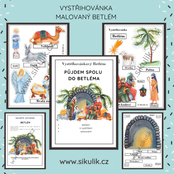 VYSTŘIHOVÁNKA MALOVANÝ BETLÉM 1