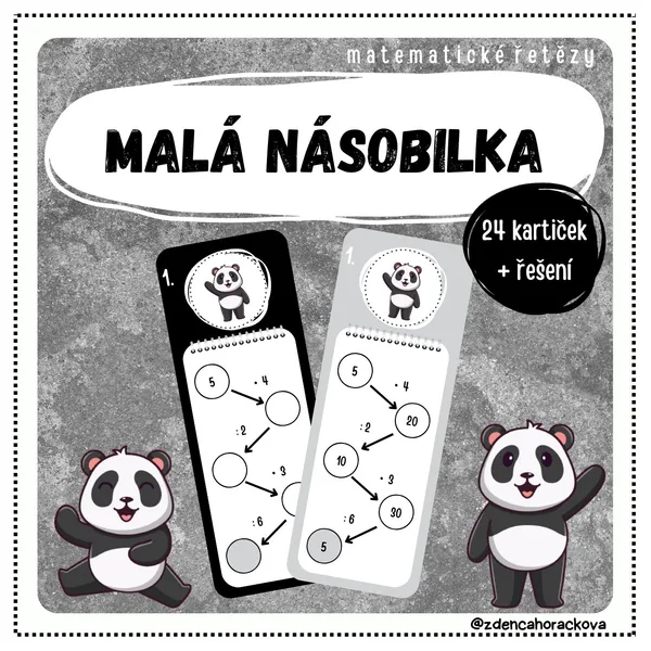 Malá násobilka - matematické řetězy 1