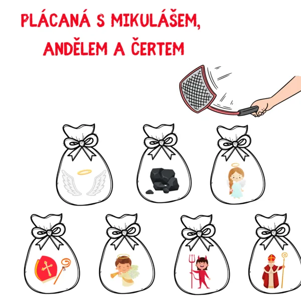 Plácaná s Mikulášem, Andělem a Čertem 1