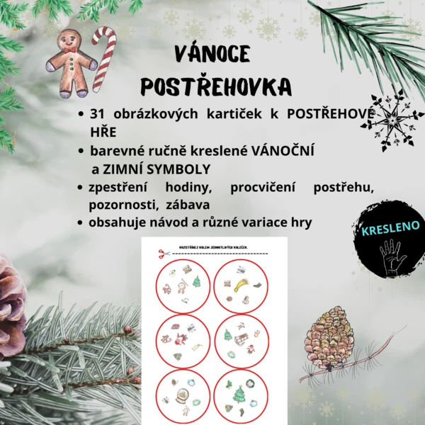 Vánoční postřehová hra 1