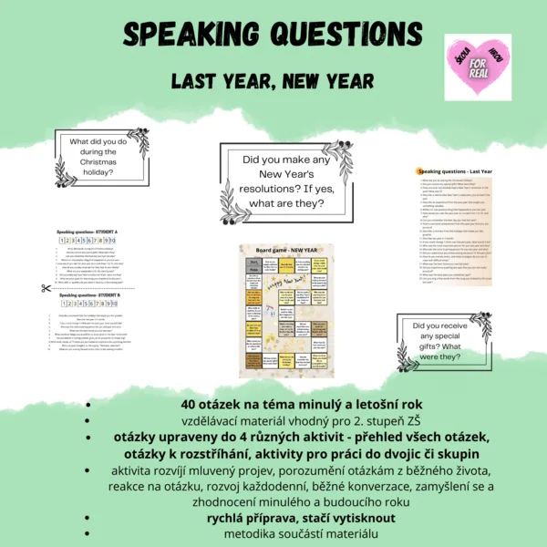 Speaking questions - Last year, New year 1