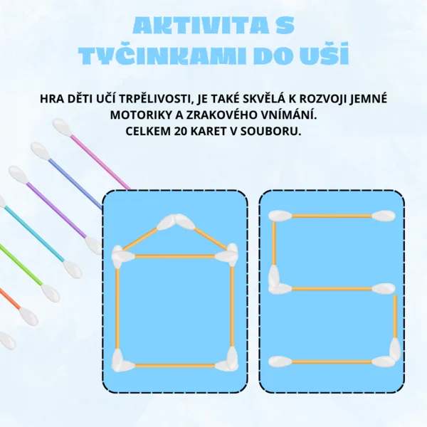 Aktivita s tyčinkami do uší 1