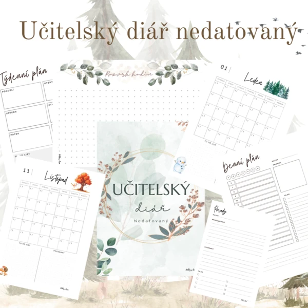 Učitelský diář nedatovaný 1
