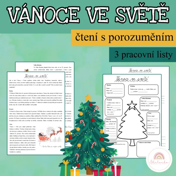 Vánoce ve světě - čtení s porozuměním 1