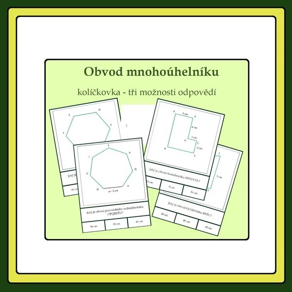 Obvod mnohoúhelníku - kolíčky 1