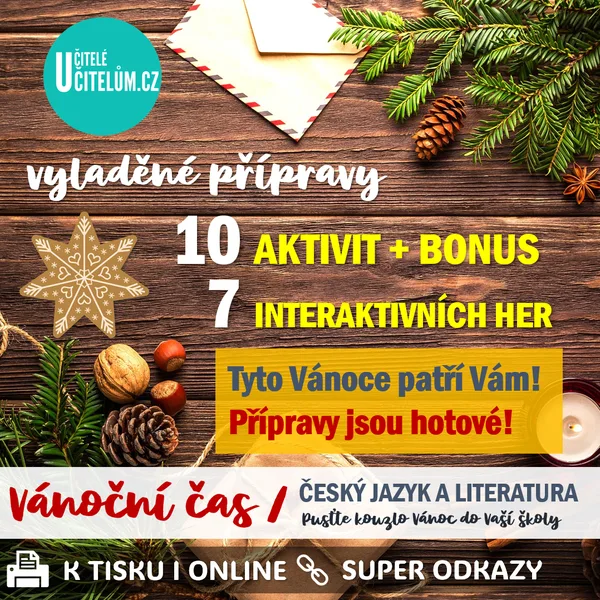 HRAVÁ VÁNOČNÍ ČEŠTINA (sada kreativních aktivit a interaktivních her s vánoční tematikou) 1