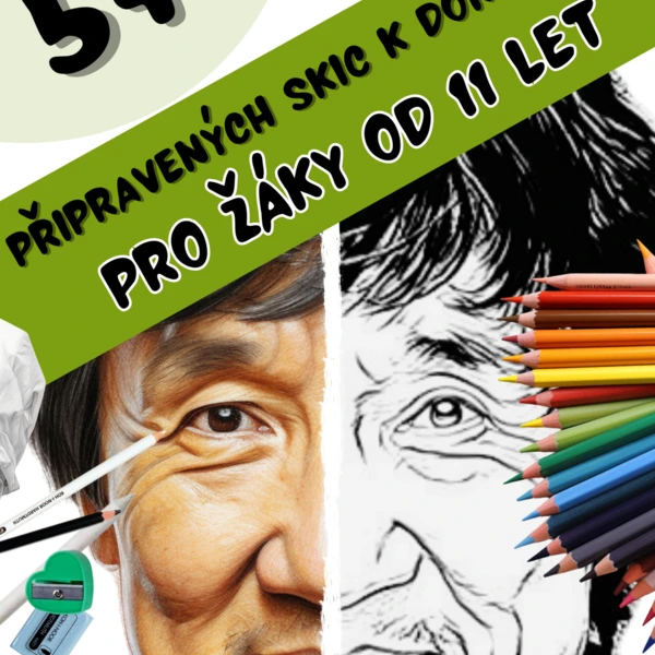 5+1 připravených skic k dokreslení - pro žáky od 11 let 1