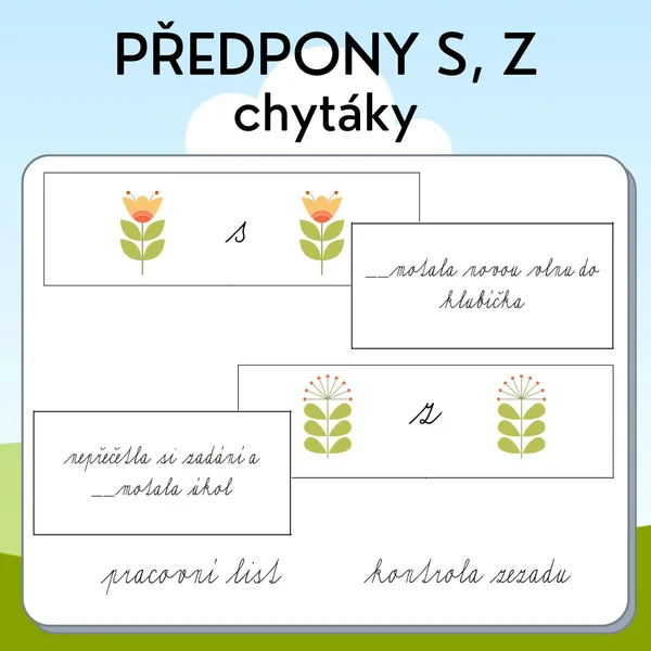 Předpony s, z (chytáky) 1