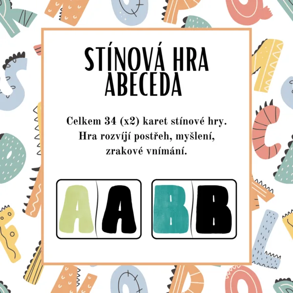 Stínová hra - abeceda 1