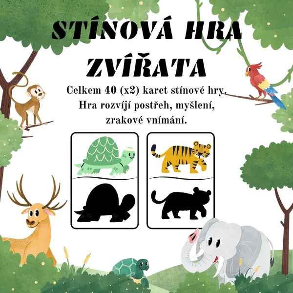 Stínová hra - zvířata 1
