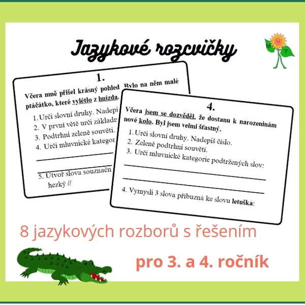 Jazykové rozcvičky, jazykové rozbory 1