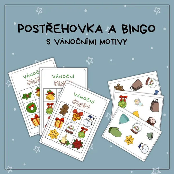 Bingo a postřehovka s vánočními motivy 1