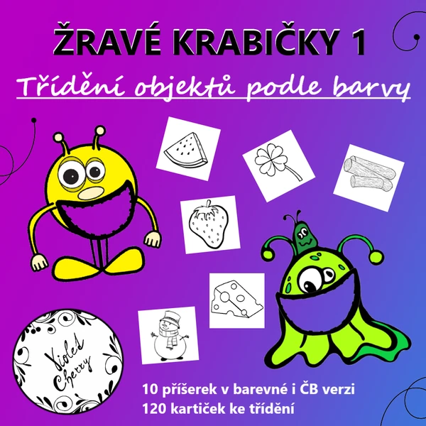 Žravé krabičky 1 - Třídění objektů podle barvy 1