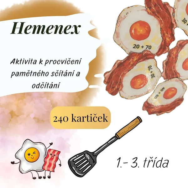 Hemenex - "obracečka", sčítání, odčítání 1