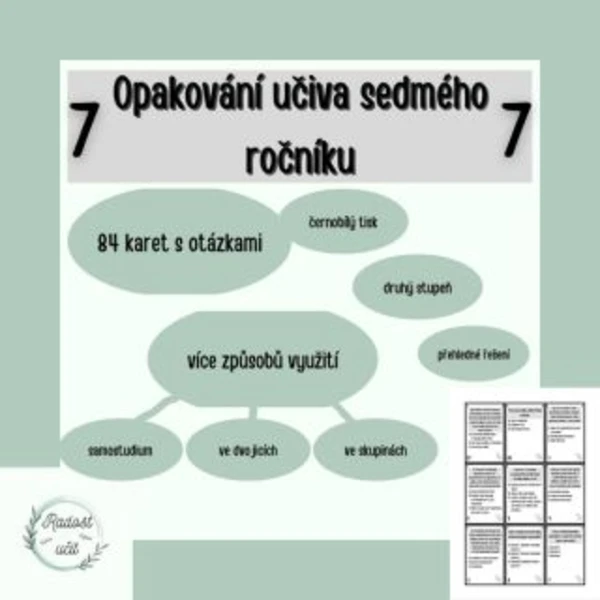 Opakování učiva sedmého ročníku  1