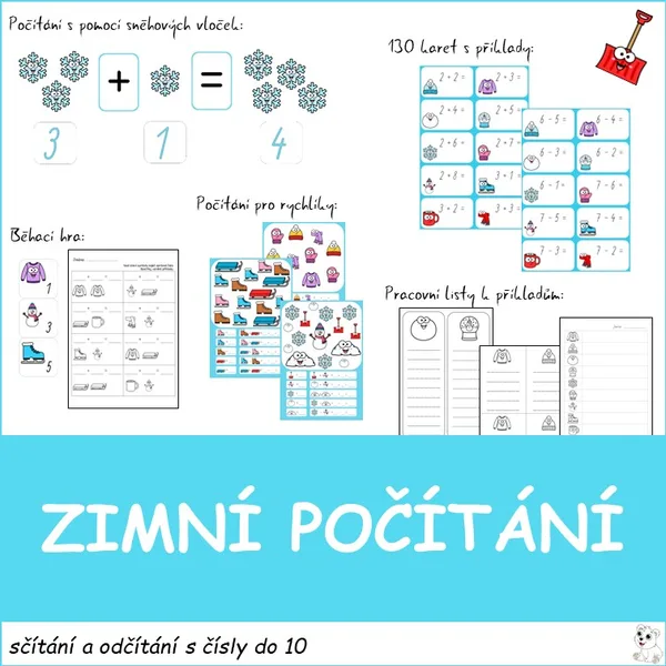 Zimní počítání do 10 1