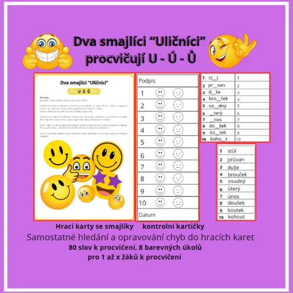 U - Ú - Ů (HRA: DVA SMAJLÍCI ULIČNÍCI)  1