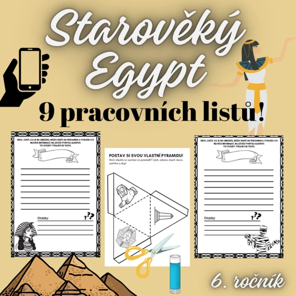 STAROVĚKÝ EGYPT - PRACOVNÍ LISTY 1