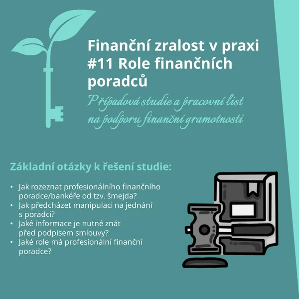 Finanční gramotnost - 11 - Role finančních poradců 1
