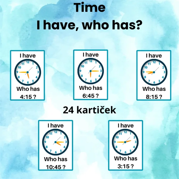 Time - I have, who has? (Já mám, kdo má - čas) 1
