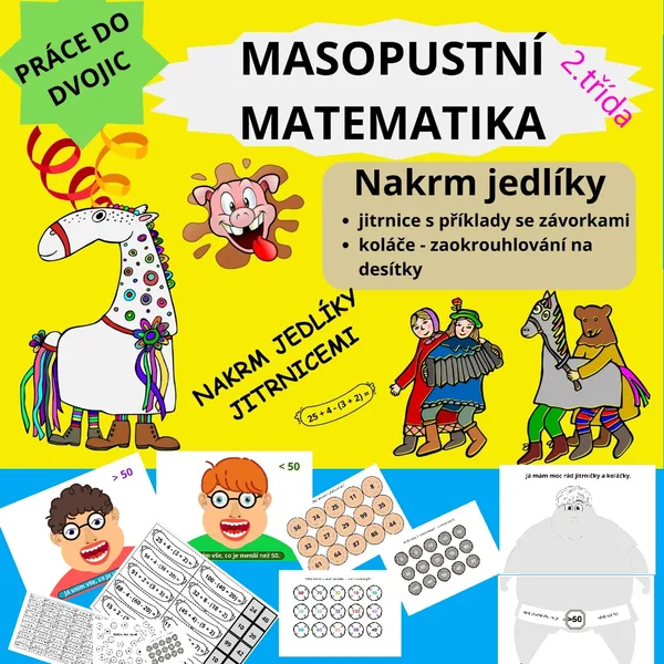 MASOPUST - MATEMATIKA - NAKRM JEDLÍKY JITRNICEMI A KOLÁČKY 1