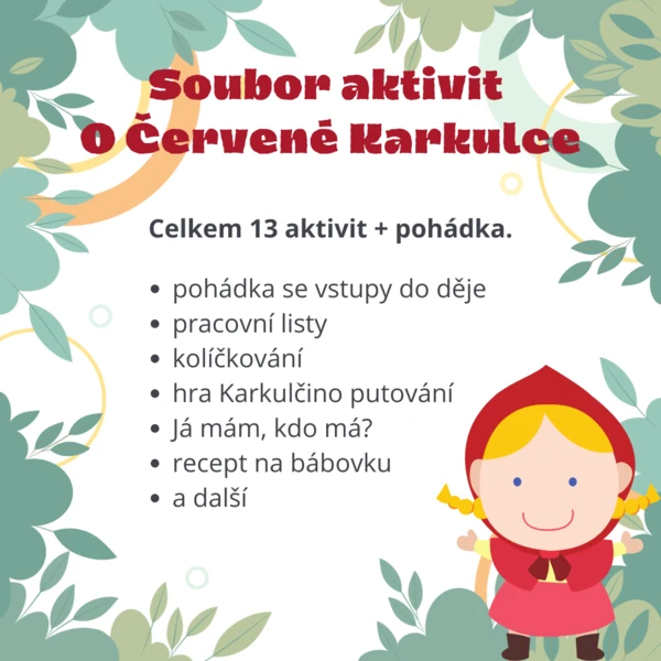 Soubor pohádky o Červené Karkulce 1
