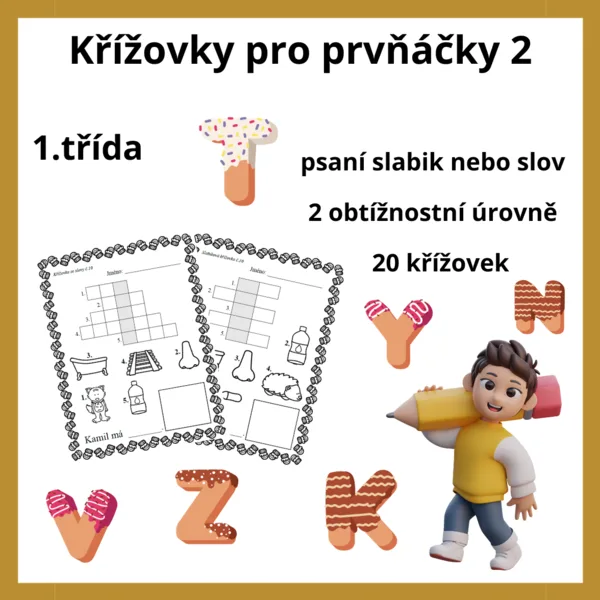 Křížovky pro prvňáčky 2 1