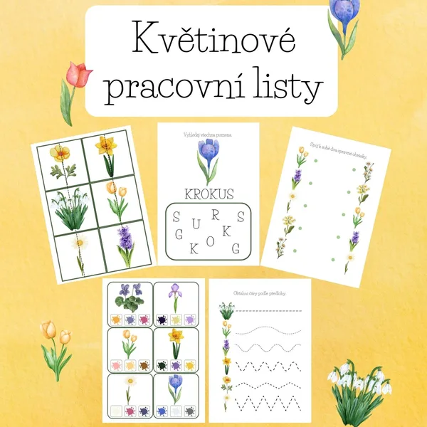 Květiny-pracovní listy 1