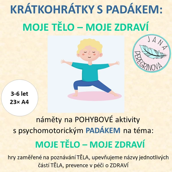 KRÁTKOHRÁTKY S PADÁKEM: MOJE TĚLO – MOJE ZDRAVÍ – POHYBOVÉ HRY s padákem 1