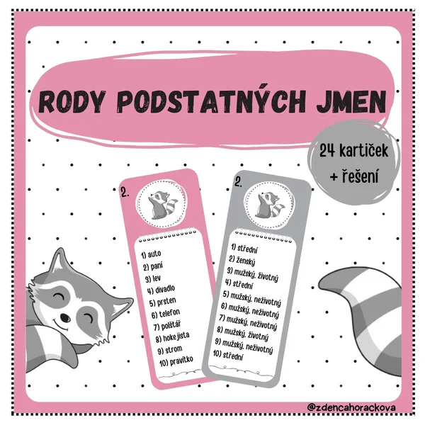 Rody podstatných jmen 1