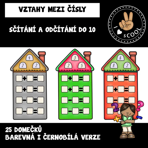 Vztahy mezi čísly - počítání do 10 1