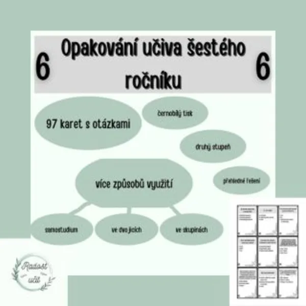 Opakování učiva šestého ročníku  1