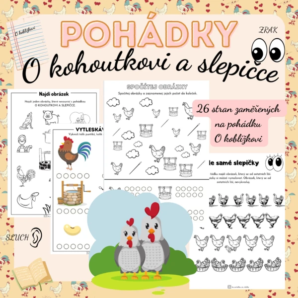 POHÁDKY - O kohoutkovi a slepičce 1