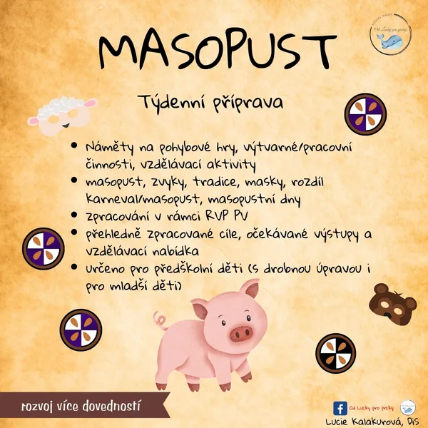 MASOPUST- TÝDENNÍ PŘÍPRAVA/NÁMĚTY 1