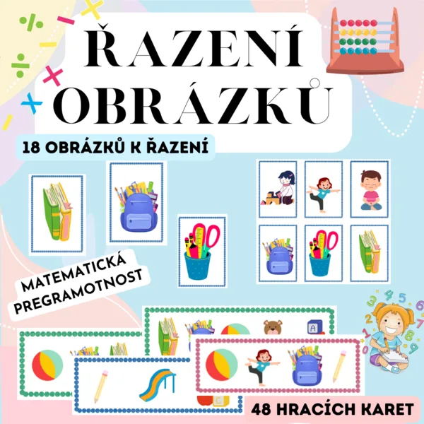 Řazení obrázků -Matematická pregramotnost  1