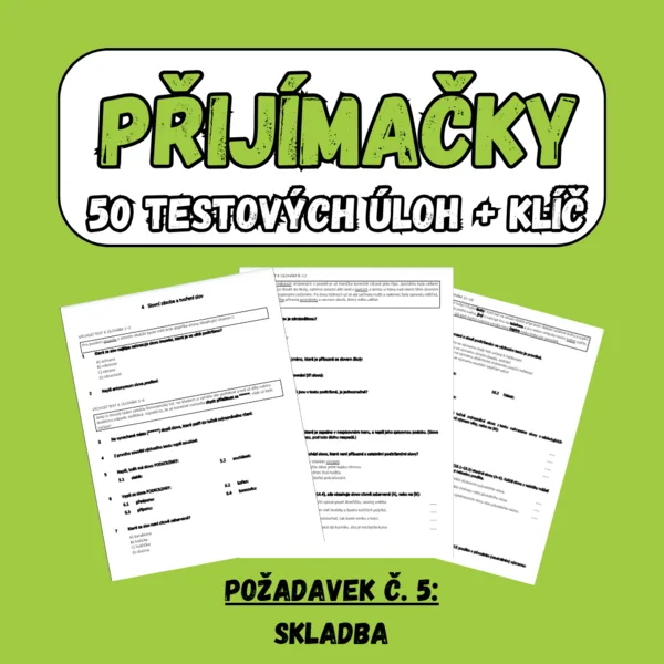 Přijímačky ČJ, požadavek č. 5: Skladba 1