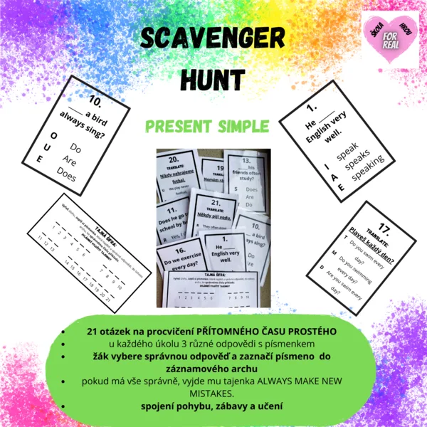 Scavenger hunt - present simple 1