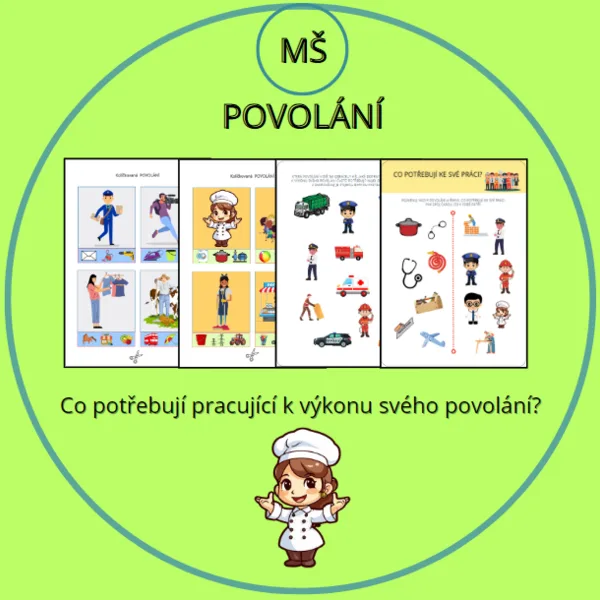 POVOLÁNÍ (kolíčkovaná s pracovními listy k procvičení vědomostí) 1