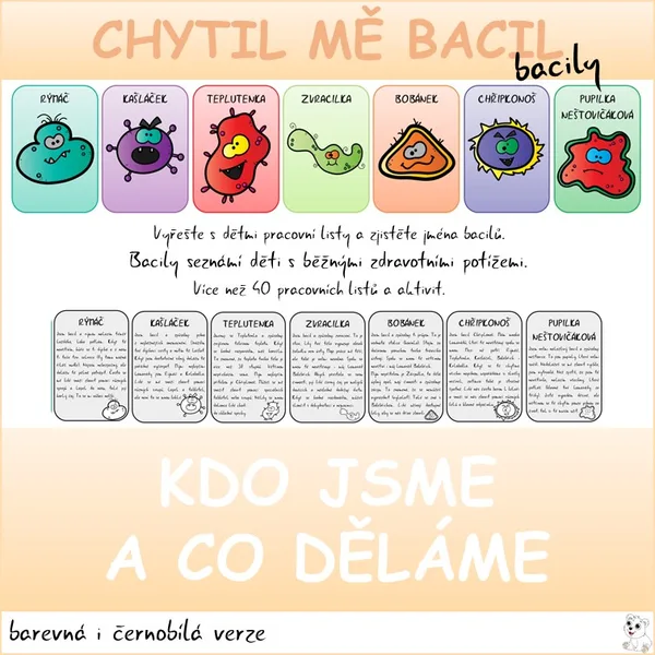 Bacily - Kdo jsme a co děláme - barevná i černobílá verze 1