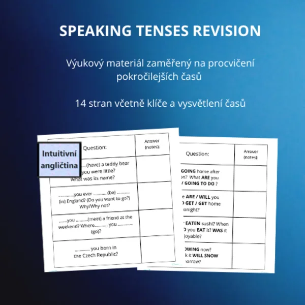SPEAKING TENSES REVISION 1