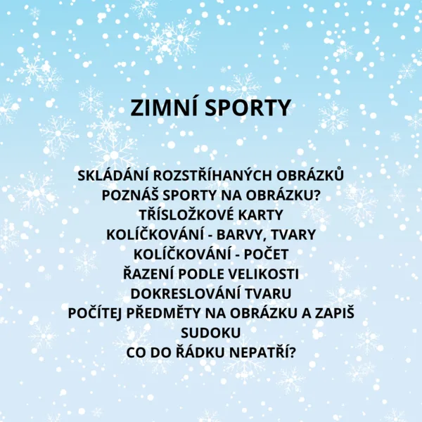 ZIMNÍ SPORTY 1
