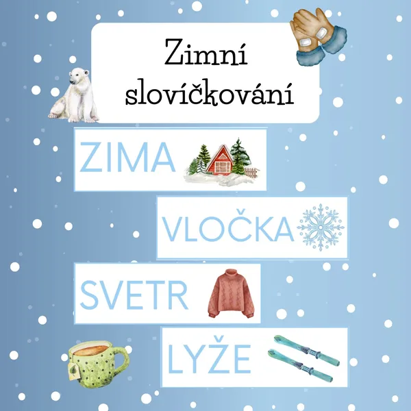 Zima-skládání slov 1