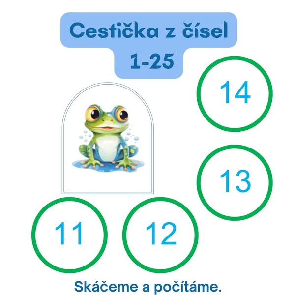 Cestička z čísel 1-25 1