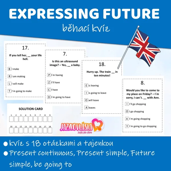 Expressing future běhací kvíz 1